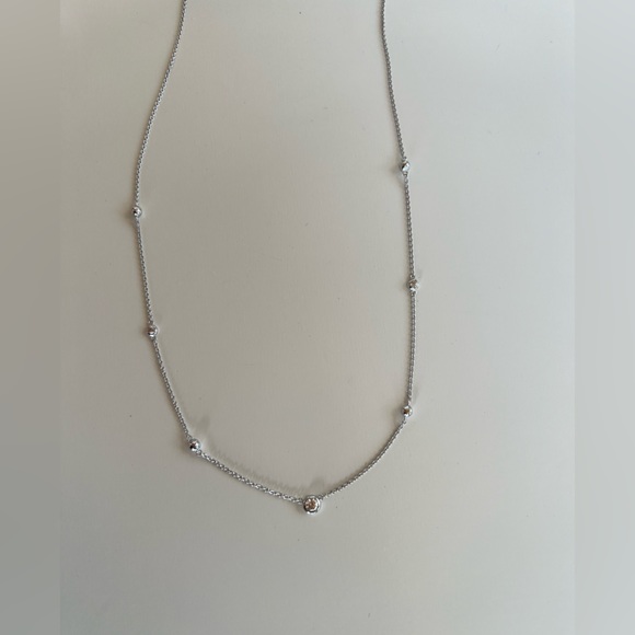 Fossil Glitz Sterling Silver Necklace Brand New - Picture 6 of 6